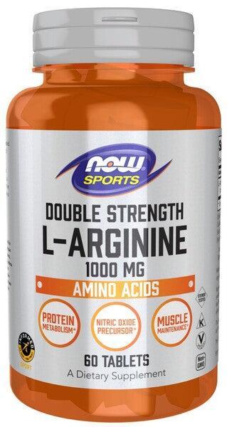 NOW Foods L-Arginine, 1000mg - 60 tablets- Lillys Pharmacy and Health Store