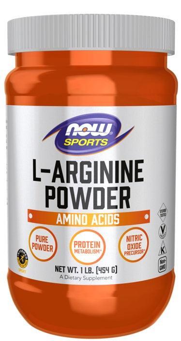 NOW Foods L-Arginine, Powder - 454g- Lillys Pharmacy and Health Store