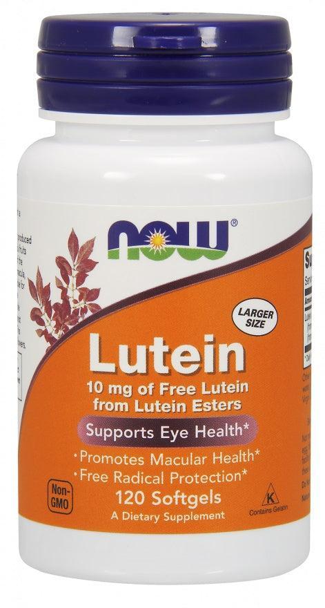 NOW Foods Lutein, 10mg - 120 softgels - Lilly’s Pharmacy & Health Store