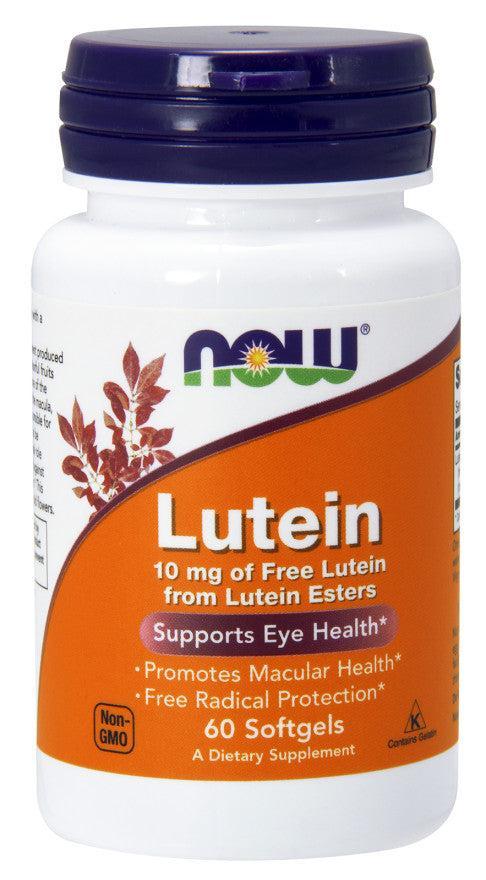 NOW Foods Lutein, 10mg - 60 softgels - Lilly’s Pharmacy & Health Store