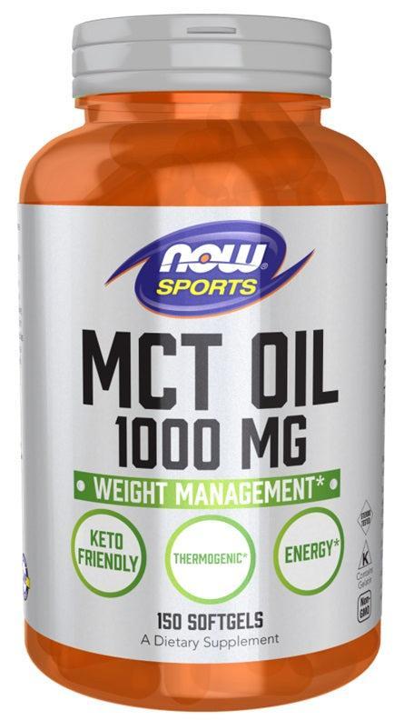 NOW Foods MCT Oil, 1000mg - 150 softgels- Lillys Pharmacy and Health Store