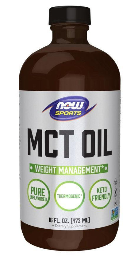 NOW Foods MCT Oil, Pure Liquid - 473 ml.- Lillys Pharmacy and Health Store