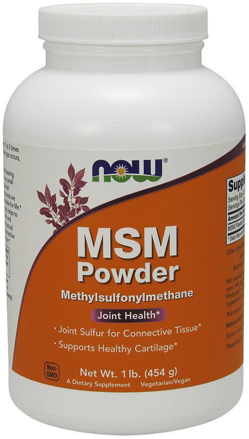 NOW Foods MSM Methylsulphonylmethane, Powder - 454g- Lillys Pharmacy and Health Store