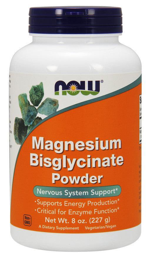 NOW Foods Magnesium Bisglycinate Powder - 227g- Lillys Pharmacy and Health Store