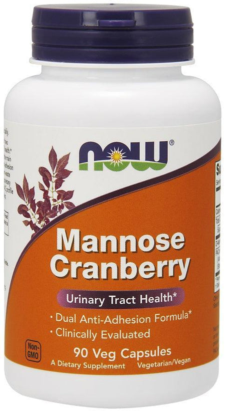 NOW Foods Mannose Cranberry - 90 vcaps- Lillys Pharmacy and Health Store
