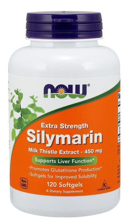 NOW Foods Milk Thistle Extract, 450mg Extra Strength - 120 softgels - Lilly’s Pharmacy & Health Store