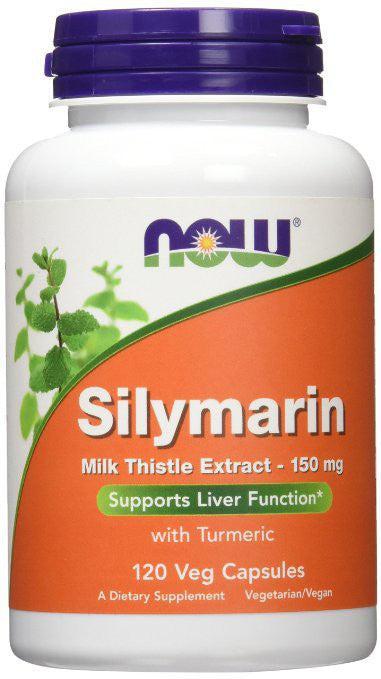 NOW Foods Milk Thistle Extract with Turmeric, 150mg - 120 vcaps- Lillys Pharmacy and Health Store