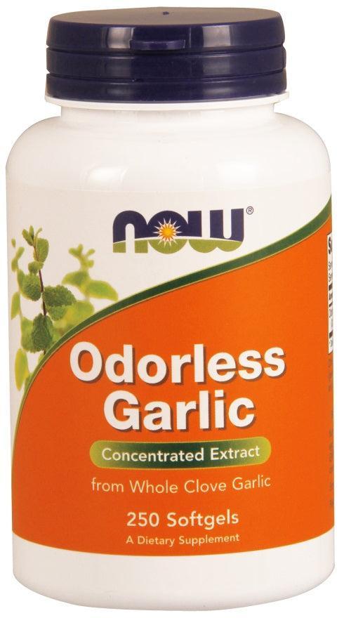 NOW Foods Odorless Garlic - 250 softgels- Lillys Pharmacy and Health Store
