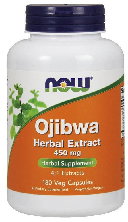 NOW Foods Ojibwa Herbal Extract, 450mg - 180 vcaps - Lilly’s Pharmacy & Health Store