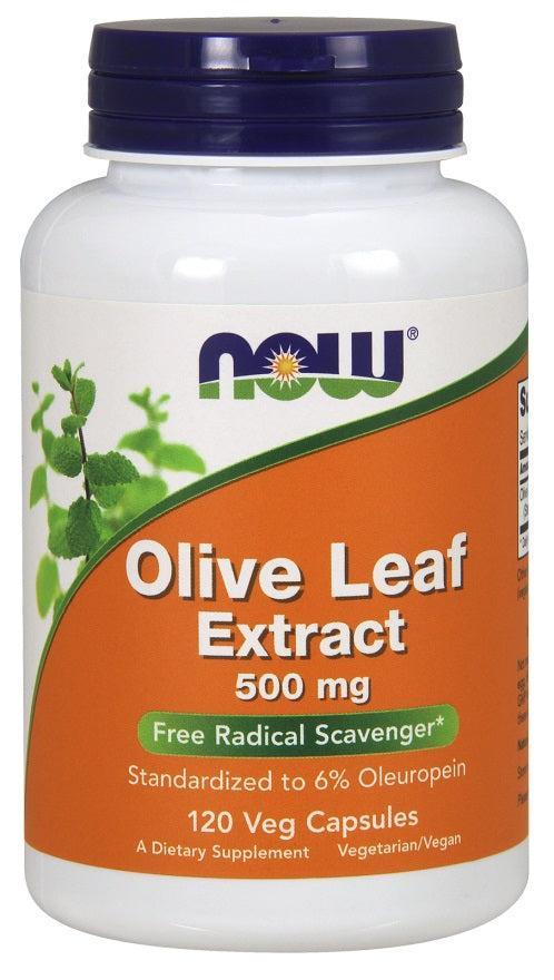 NOW Foods Olive Leaf Extract, 500mg - 120 vcaps- Lillys Pharmacy and Health Store