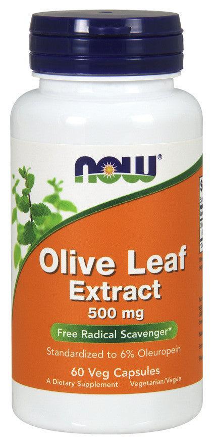 NOW Foods Olive Leaf Extract, 500mg - 60 vcaps- Lillys Pharmacy and Health Store