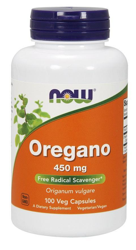 NOW Foods Oregano, 450mg - 100 vcaps- Lillys Pharmacy and Health Store