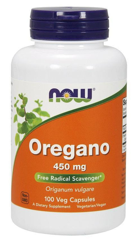 NOW Foods Oregano, 450mg - 100 vcaps- Lillys Pharmacy and Health Store