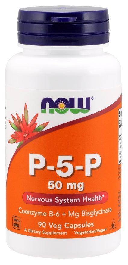 NOW Foods P-5-P, 50mg - 90 vcaps- Lillys Pharmacy and Health Store