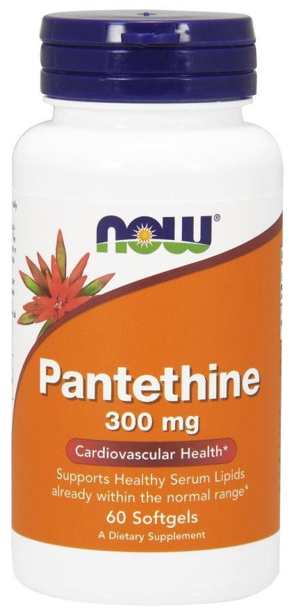NOW Foods Pantethine, 300mg - 60 softgels- Lillys Pharmacy and Health Store