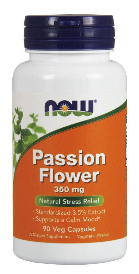 NOW Foods Passion Flower, 350mg - 90 vcaps - Lilly’s Pharmacy & Health Store