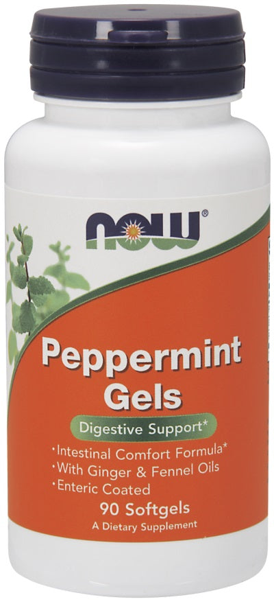 NOW Foods Peppermint Gels - 90 softgels - Lilly's Pharmacy