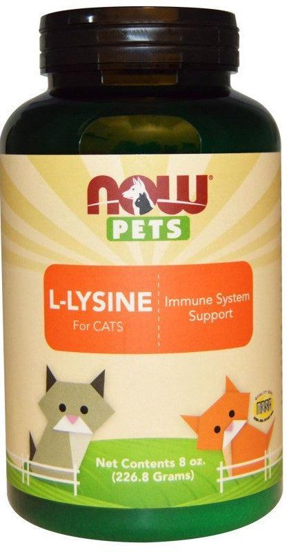NOW Foods Pets, L-Lysine for Cats - 226g- Lillys Pharmacy and Health Store
