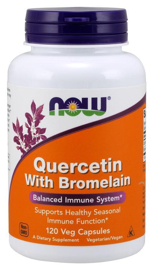 NOW Foods Quercetin with Bromelain - 120 vcaps- Lillys Pharmacy and Health Store