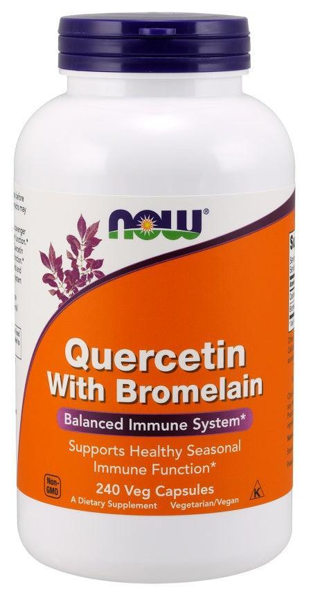 NOW Foods Quercetin with Bromelain - 240 vcaps- Lillys Pharmacy and Health Store