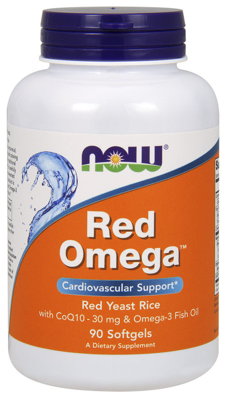 NOW Foods Red Omega (Red Yeast Rice) - 90 softgels - Lilly's Pharmacy