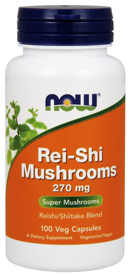 NOW Foods Rei-Shi Mushrooms, 270mg - 100 Vcaps - Lilly's Pharmacy