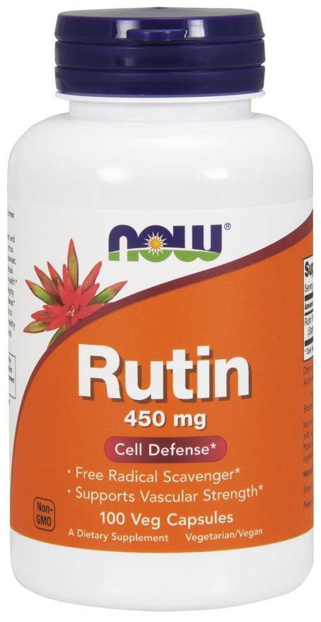 NOW Foods Rutin, 450mg - 100 vcaps- Lillys Pharmacy and Health Store
