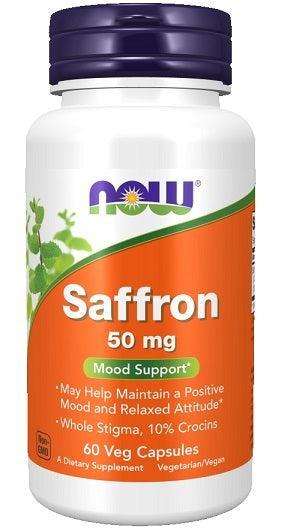 NOW Foods Saffron, 50mg - 60 vcaps- Lillys Pharmacy and Health Store