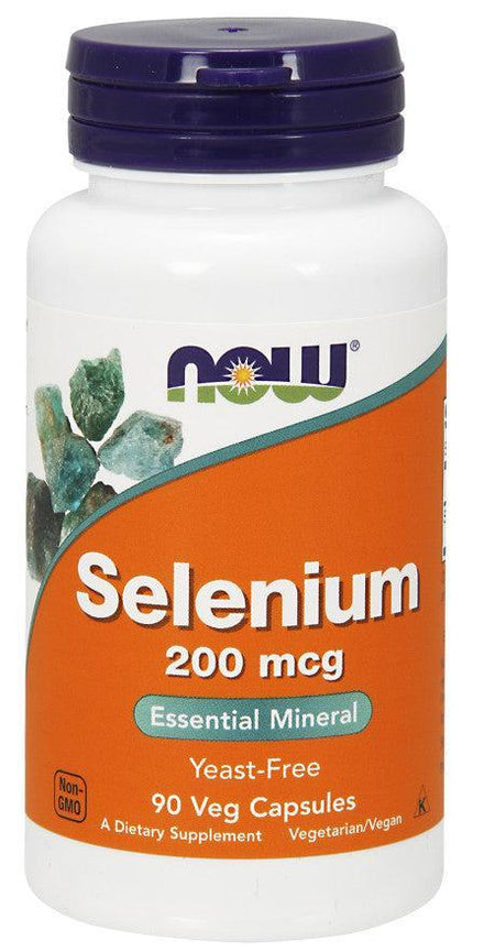 NOW Foods Selenium, 200mcg - 90 vcaps- Lillys Pharmacy and Health Store
