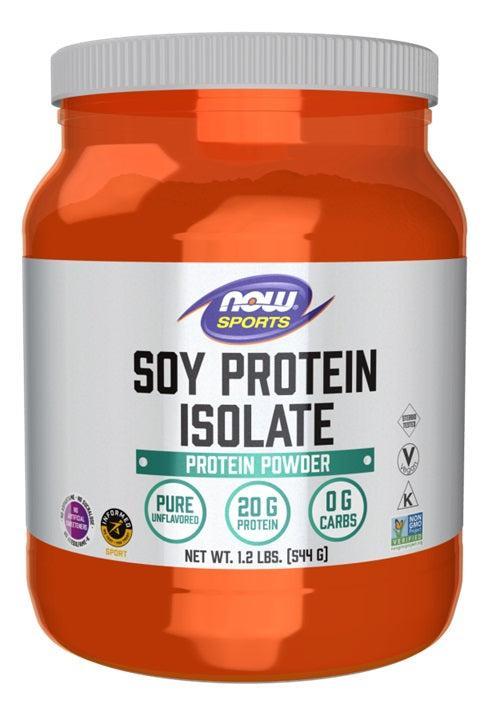 NOW Foods Soy Protein Isolate, Unflavored - 544g- Lillys Pharmacy and Health Store