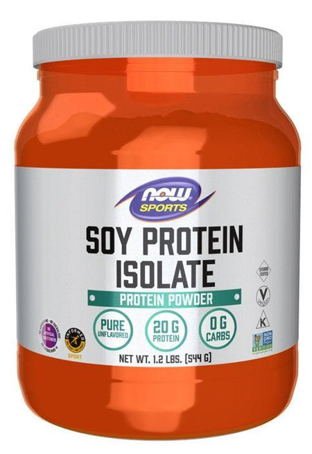 NOW Foods Soy Protein Isolate, Unflavored - 544g- Lillys Pharmacy and Health Store