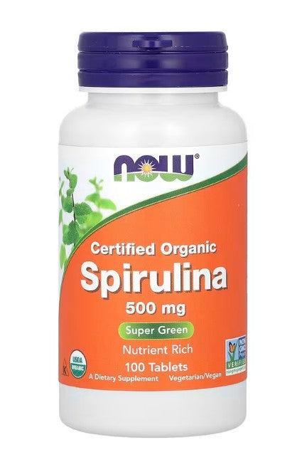 NOW Foods Spirulina, 500mg - 100 tabs- Lillys Pharmacy and Health Store