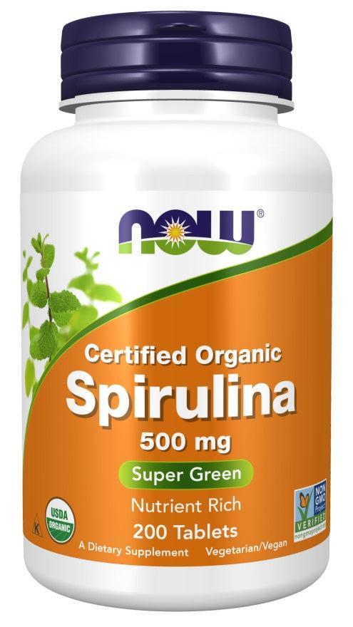 NOW Foods Spirulina, 500mg - 200 tabs- Lillys Pharmacy and Health Store