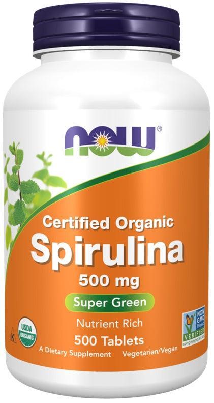 NOW Foods Spirulina, 500mg - 500 tabs- Lillys Pharmacy and Health Store