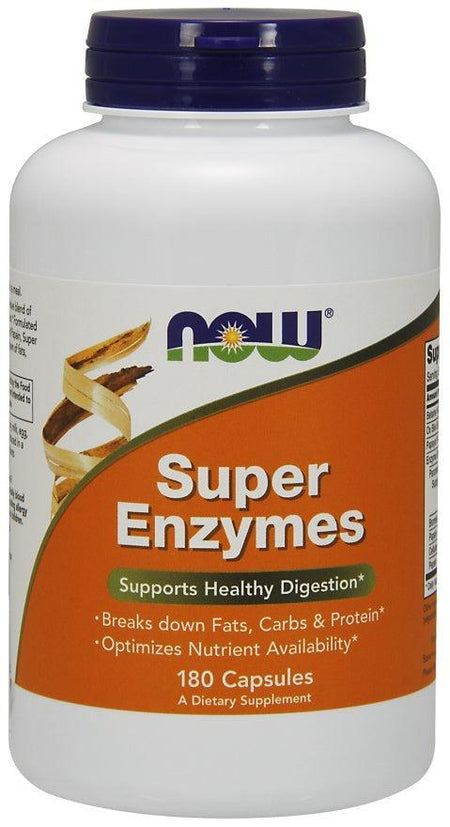 NOW Foods Super Enzymes - 180 caps- Lillys Pharmacy and Health Store