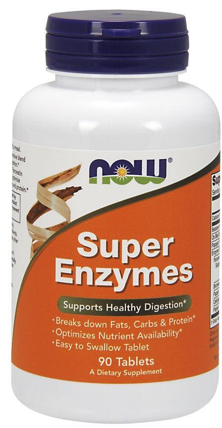 NOW Foods Super Enzymes - 90 tabs- Lillys Pharmacy and Health Store