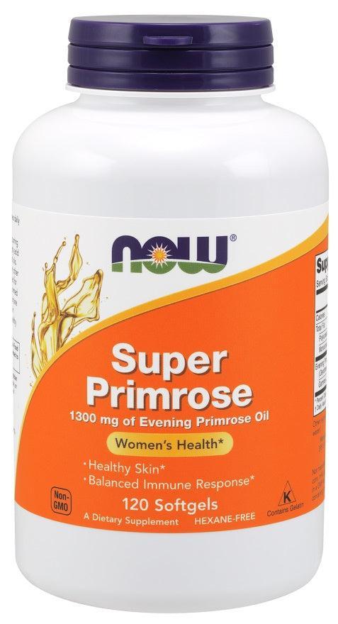 NOW Foods Super Primrose, 1300mg - 120 softgels- Lillys Pharmacy and Health Store