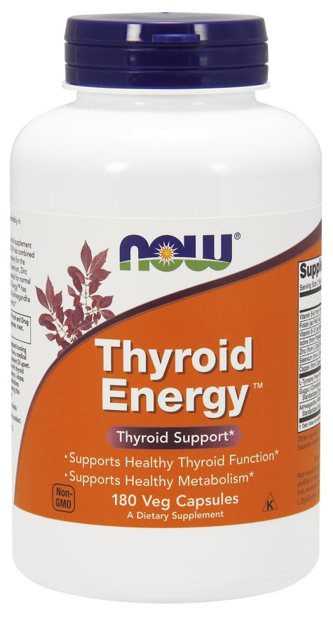 NOW Foods Thyroid Energy - 180 Vcaps - Lilly's Pharmacy
