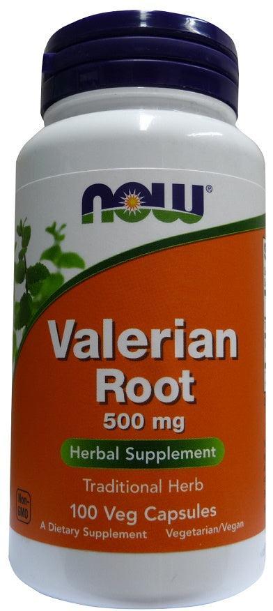 NOW Foods Valerian Root, 500mg - 100 vcaps- Lillys Pharmacy and Health Store