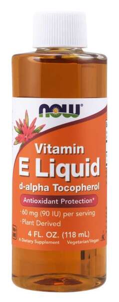 NOW Foods Vitamin E Liquid - 118 ml. - Lilly's Pharmacy