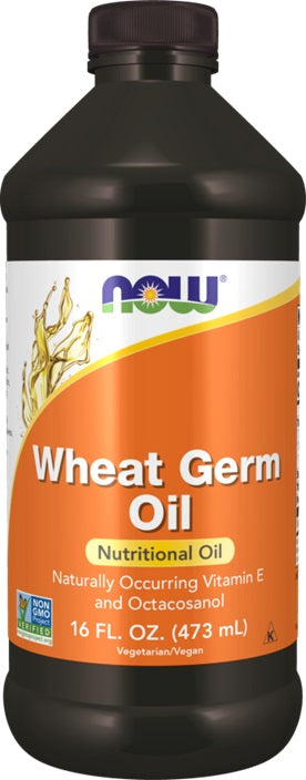 NOW Foods Wheat Germ Oil, Liquid - 473 ml. - Lilly's Pharmacy