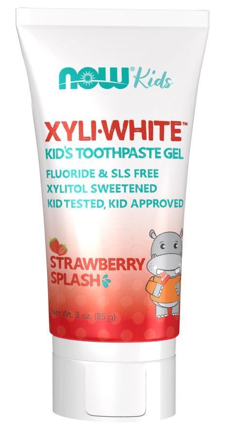 NOW Foods XyliWhite Kids, Strawberry Splash - 85g - Lilly's Pharmacy