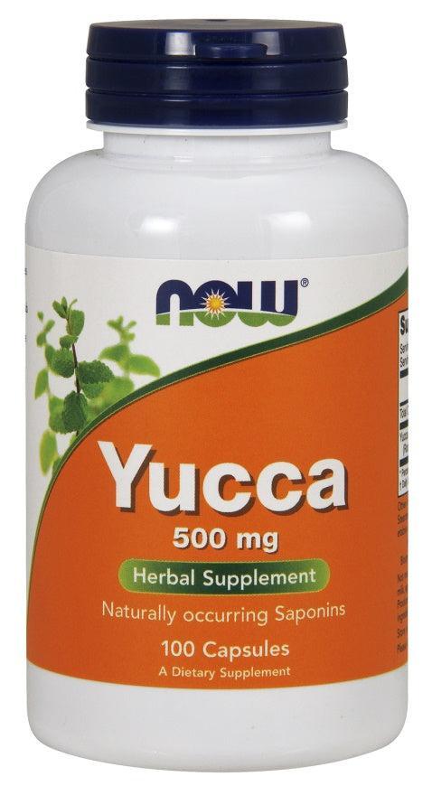 NOW Foods Yucca, 500mg - 100 capsules - Lilly’s Pharmacy & Health Store
