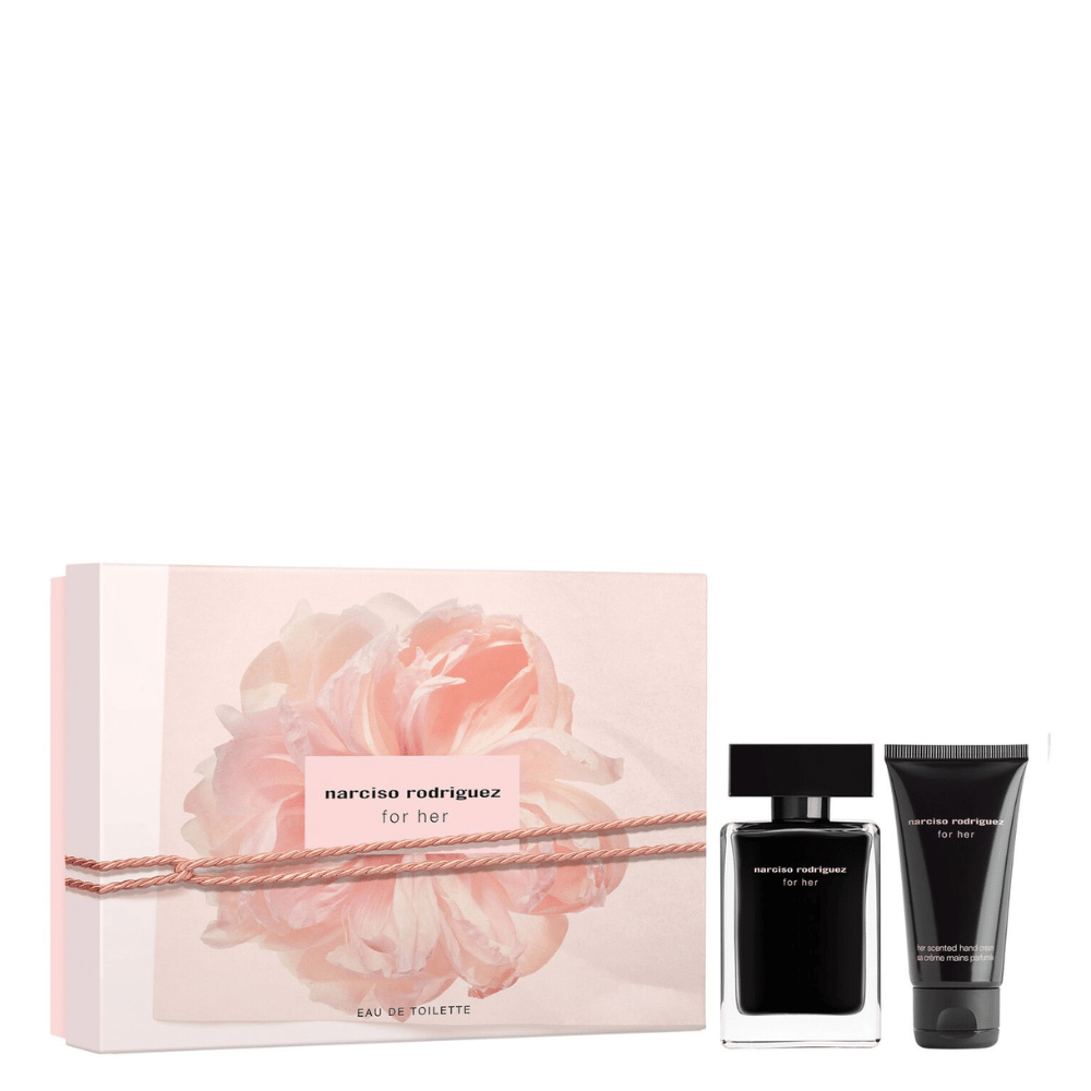 Narciso Rodrigeuz For Her 50ml 2 Piece Gift Set - 50ml Eau de Toilette Spray, 50ml Hand Cream- Lillys Pharmacy and Health Store