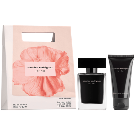 Narciso Rodriguez Narciso Rodrigeuz For Her 30ml 2 Piece Gift Set - 30ml Eau de Toilette Spray, 50ml Body Lotion- Lillys Pharmacy and Health Store