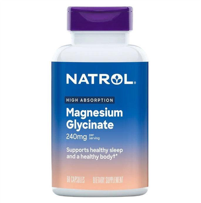 Natrol High Absorption Magnesium Glycinate, 240mg 60 caps- Lillys Pharmacy and Health Store