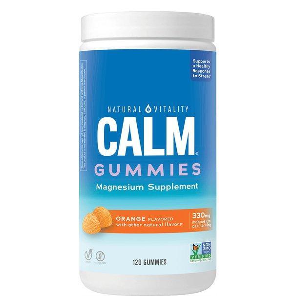 Natural Vitality Calm Gummies, Orange 120 gummies- Lillys Pharmacy and Health Store
