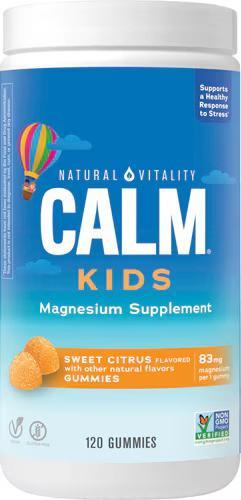 Natural Vitality Calm Kids Gummies, Sweet Citrus 120 gummies- Lillys Pharmacy and Health Store