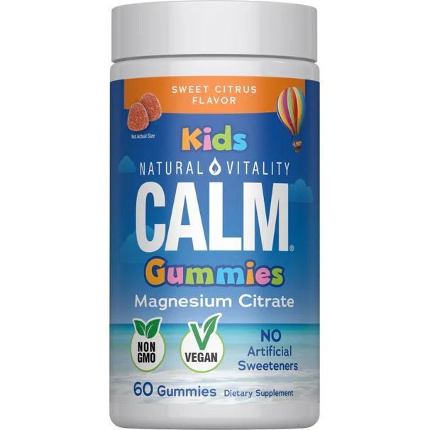 Natural Vitality Calm Kids Gummies, Sweet Citrus 60 gummies- Lillys Pharmacy and Health Store