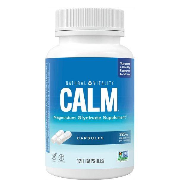 Natural Vitality Calm Magnesium Glycinate 120 caps- Lillys Pharmacy and Health Store